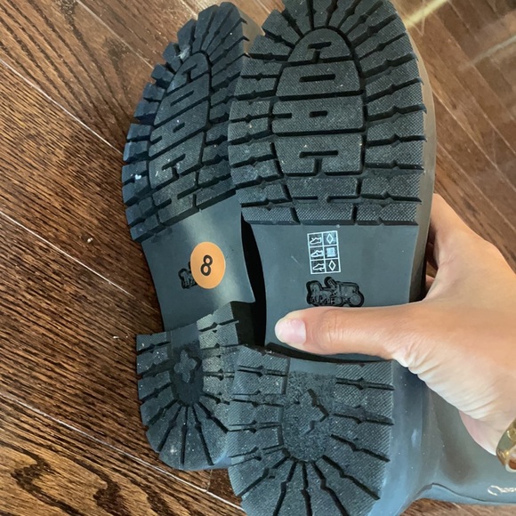 Coach rain boots size 8 - Picture 5 of 5